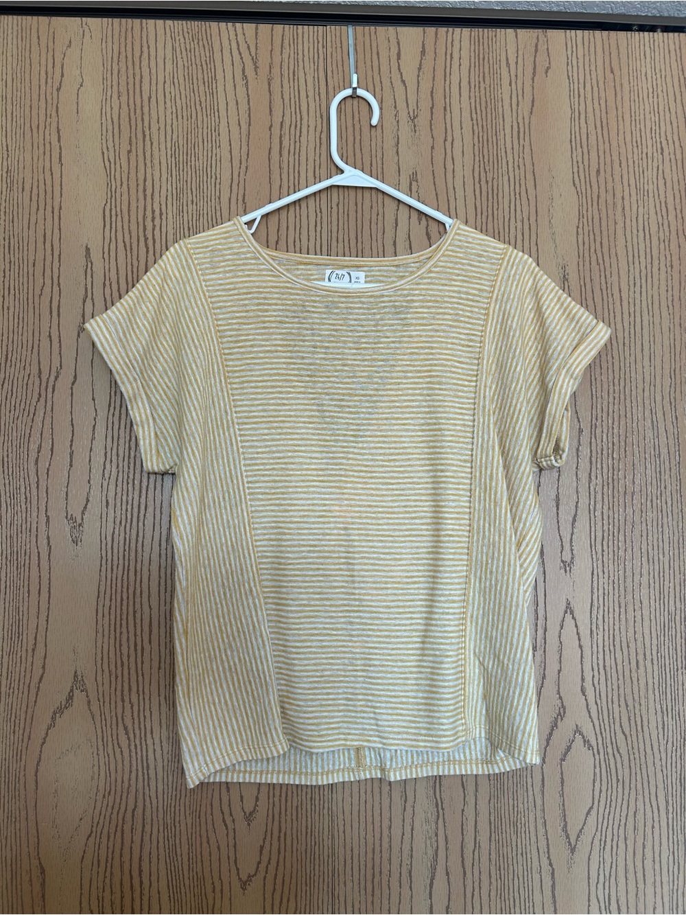 Light Yellow Striped Women’s Tee